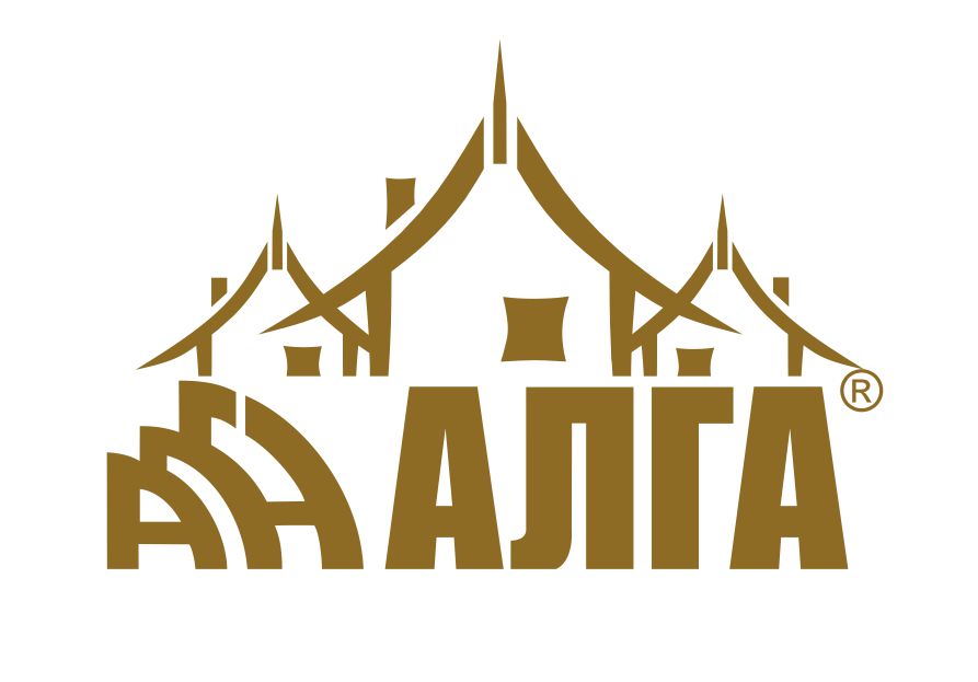 Логотип Алга, завод кровли и фасада Логотип Алга, завод кровли и фасада